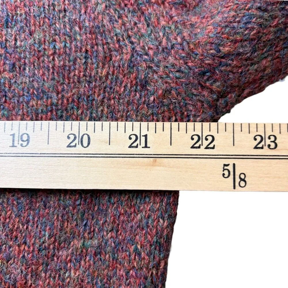 Lord Jeff Vintage Shetland Wool Argyle Sweater Size M Made in Ireland